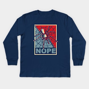 Spider Nope Kids Long Sleeve T-Shirt